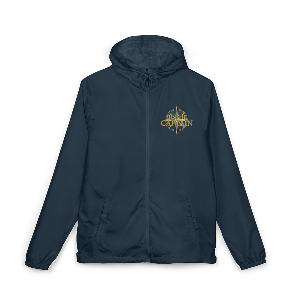 Windbreaker Jacket — 'Be Like Captain' Gold Script Lightweight Hooded Shell