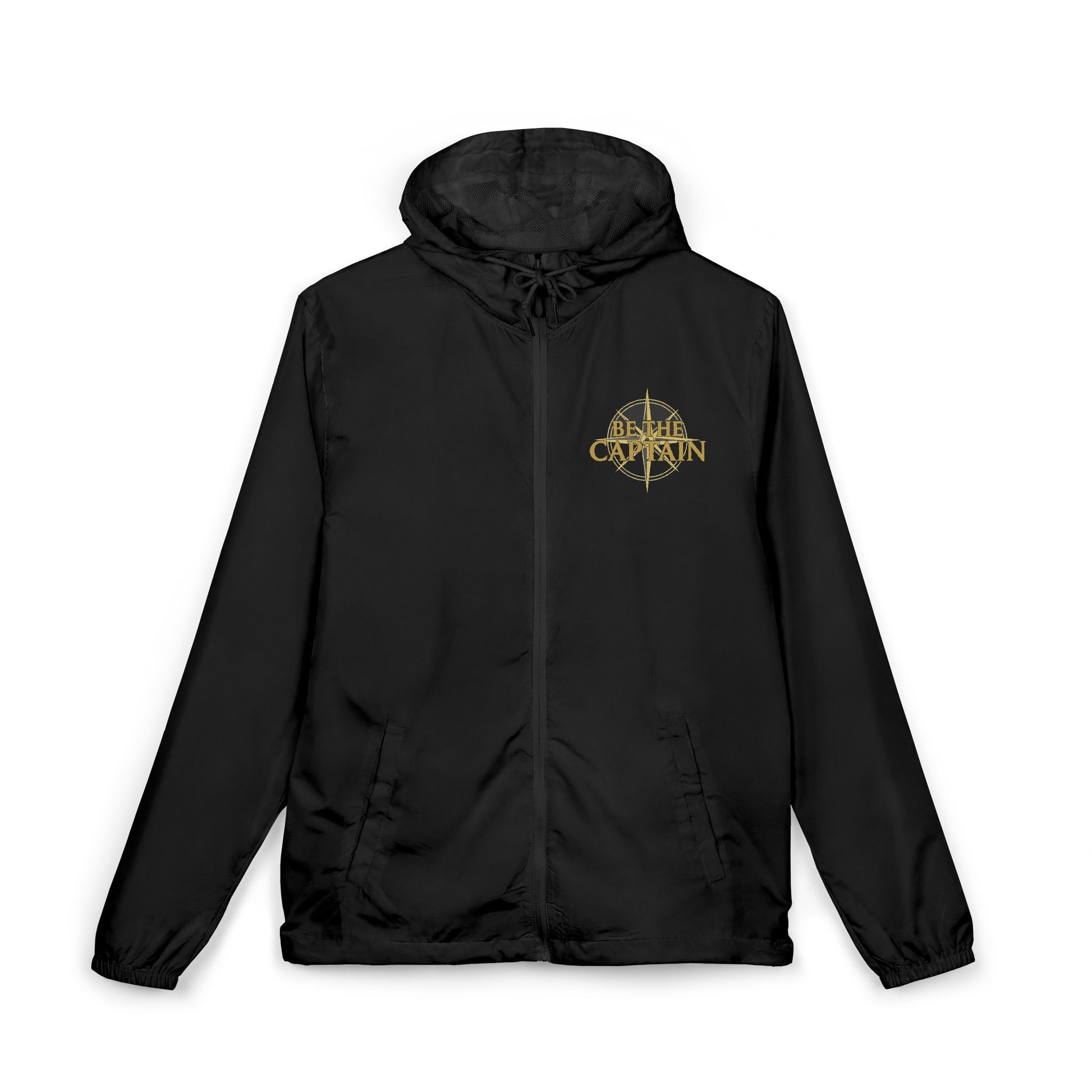 Windbreaker Jacket — 'Be Like Captain' Gold Script Lightweight Hooded Shell