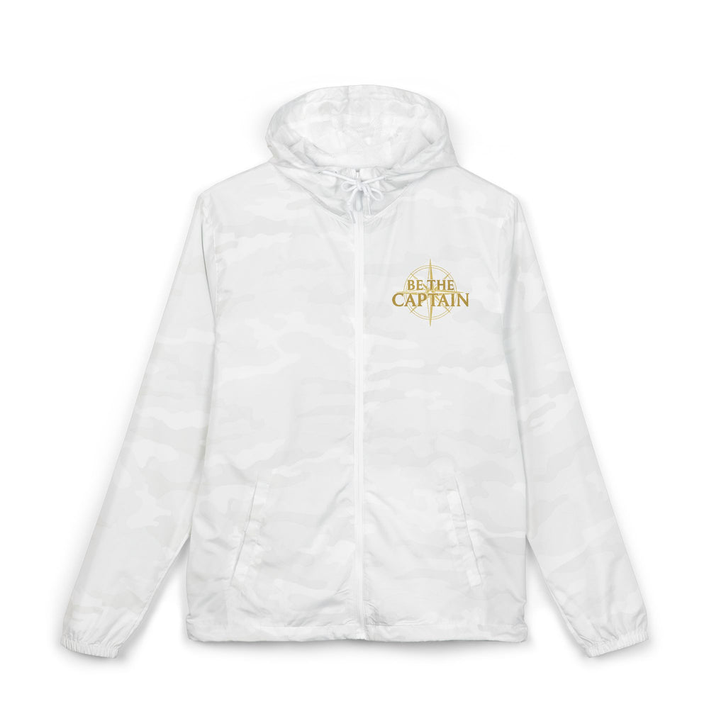 Windbreaker Jacket — 'Be Like Captain' Gold Script Lightweight Hooded Shell