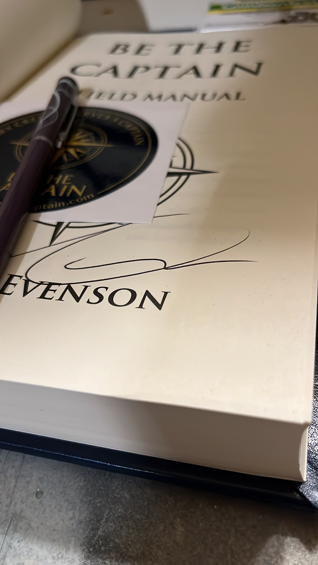 Be The Captain – Last 1000 Signed First Edition Hardcover